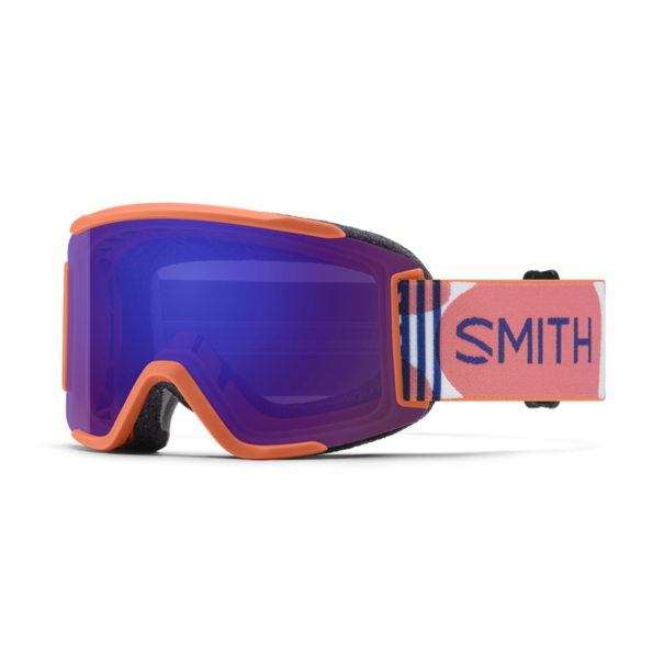 SMITH OPTICS Squad S Coral Riso Print With Chromapop Everday Violet Mirror Lenses