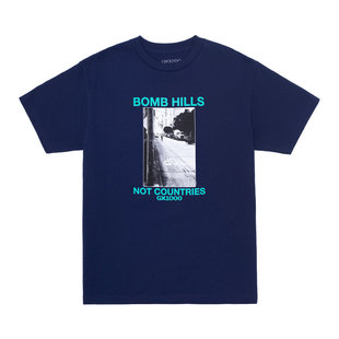 Bomb Hills Not Countries Tee / Navy