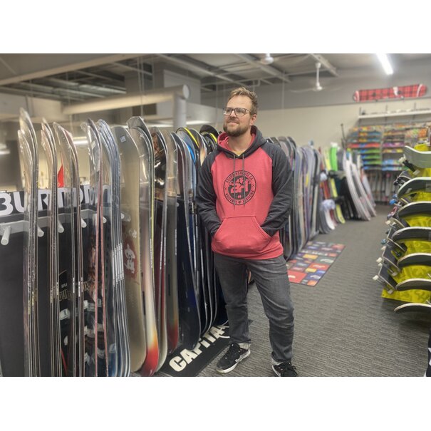 THE BOARDING HOUSE BH 2Tone Hoodie - RedXCharcoal