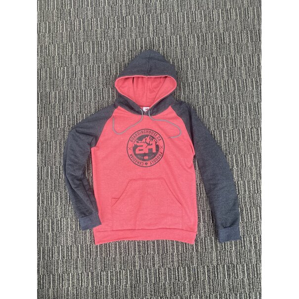 THE BOARDING HOUSE BH 2Tone Hoodie - RedXCharcoal