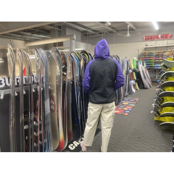 THE BOARDING HOUSE BH 2Tone Hoodie - PurpleXCharcoal