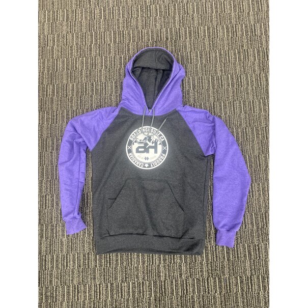 THE BOARDING HOUSE BH 2Tone Hoodie - PurpleXCharcoal
