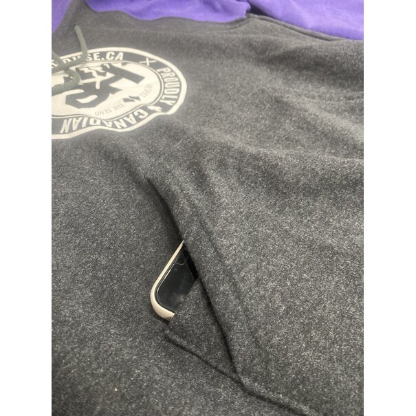 THE BOARDING HOUSE BH 2Tone Hoodie - PurpleXCharcoal