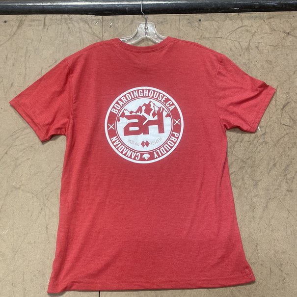 THE BOARDING HOUSE BH Tri-Blend TShirt - Heather Fire Red