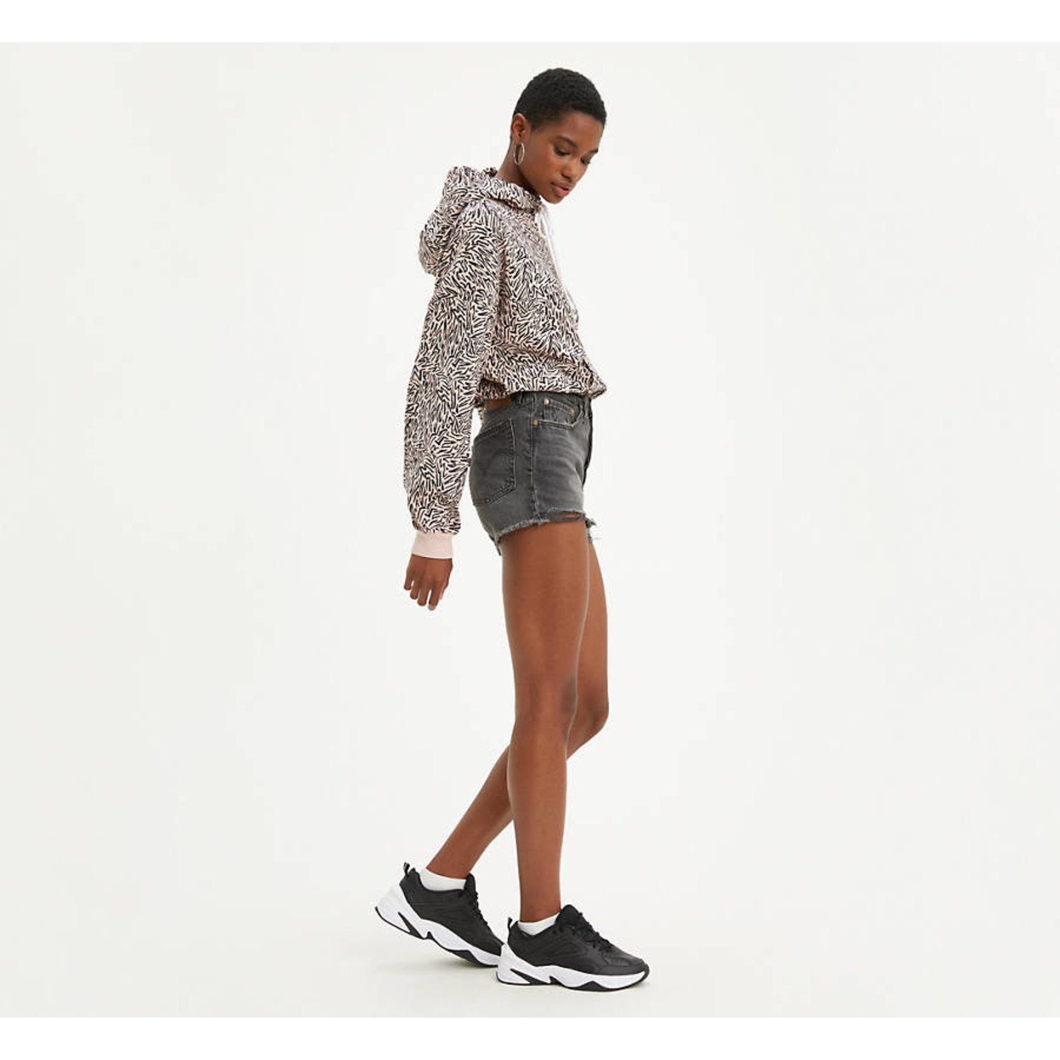 Levi 501 shorts mid rise discount