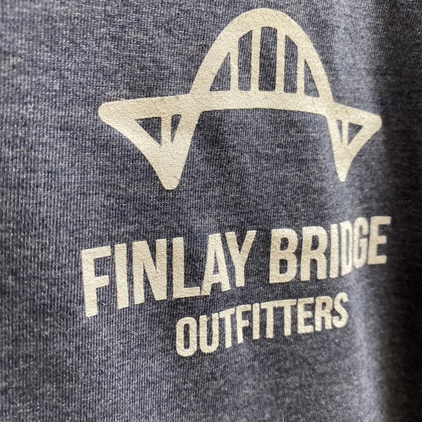 Finlay Bridge Outfitters FBO SMLogo TriBlend Tshirt - Heather Navy