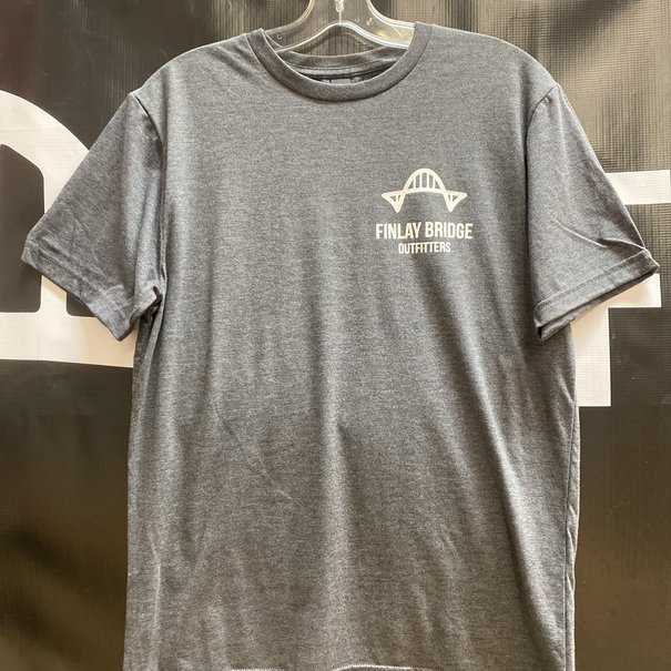 Finlay Bridge Outfitters FBO SMLogo TriBlend Tshirt - Heather Charcoal