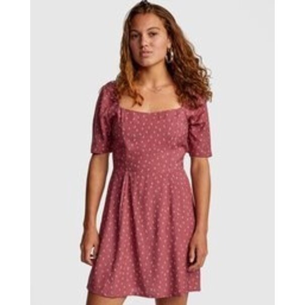RVCA RVCA Women's Peachy Dress-Pink/White