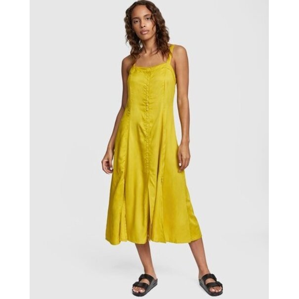RVCA Jethro Midi Dress / Yellow