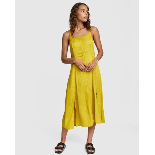 RVCA Jethro Midi Dress / Yellow
