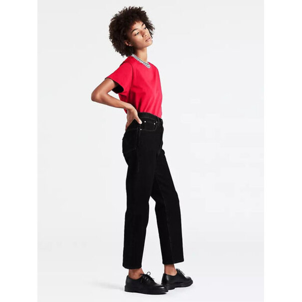 Levi Strauss & Co. Ribcage Straight Ankle Black Sprout