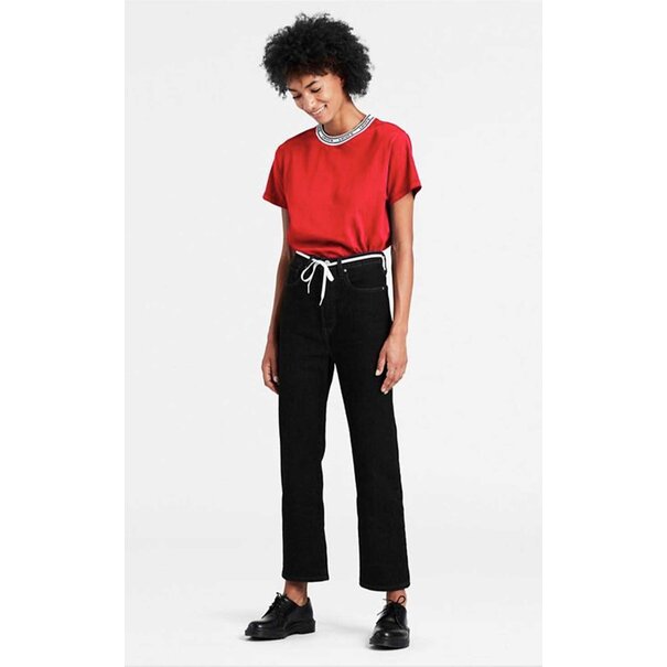 Levi Strauss & Co. Ribcage Straight Ankle Black Sprout