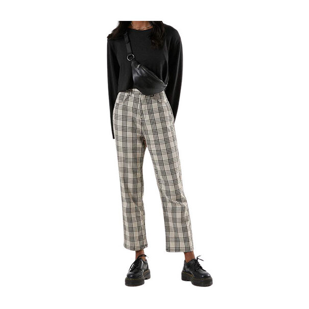 Shelby Starfield Plaid Pant / Black and Bone