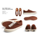 Suede Low / Chocolate Brown and White