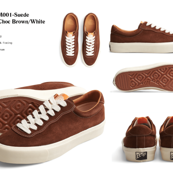 Last Resort AB Suede Low / Chocolate Brown and White