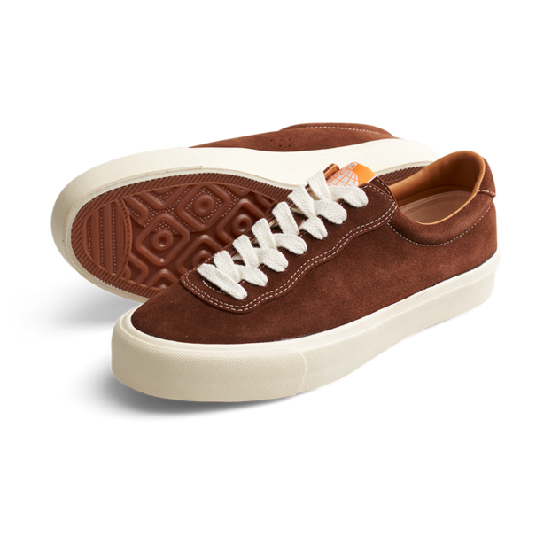Last Resort AB Suede Low / Chocolate Brown and White