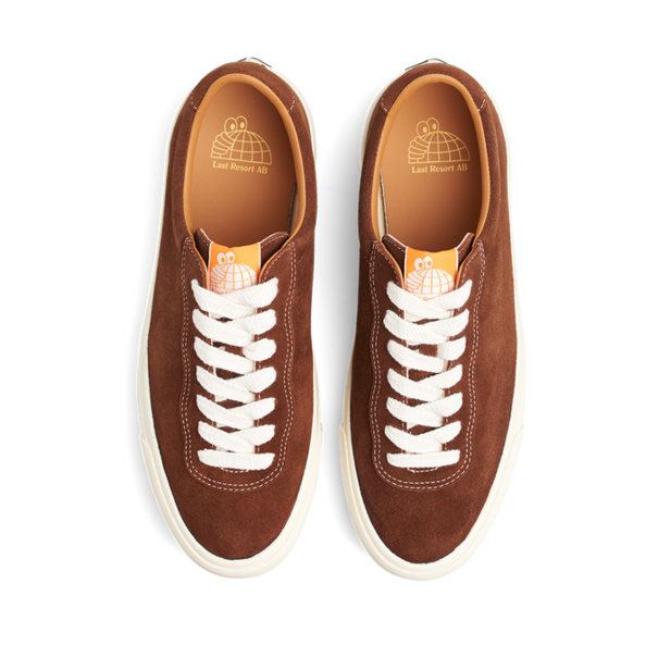 Last Resort AB Suede Low / Chocolate Brown and White