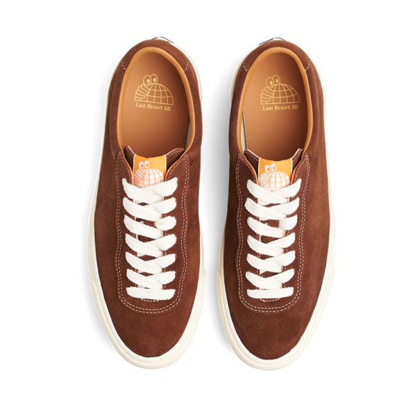 Last Resort AB Suede Low / Chocolate Brown and White