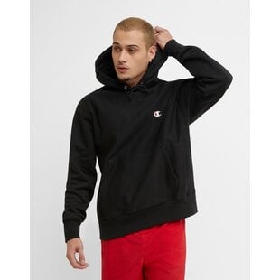 Reverse Weave Hoodie Capuchon / Black