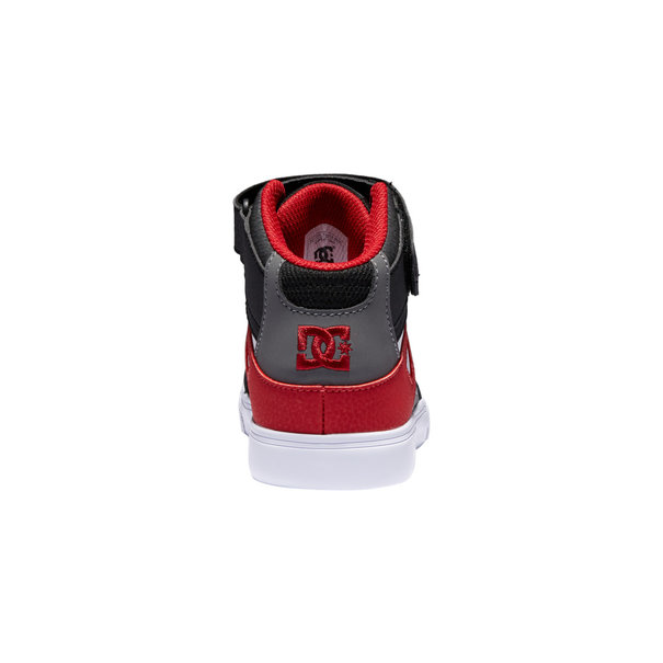 DC Shoes Kids Pure High Elastic Lace High-Top Shoes -  white/grey/red