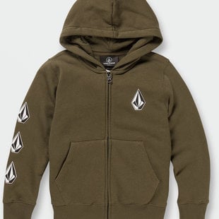 Iconic Stone Zip Up  / Military