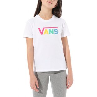 Girls Flying V Crew / White and Multi