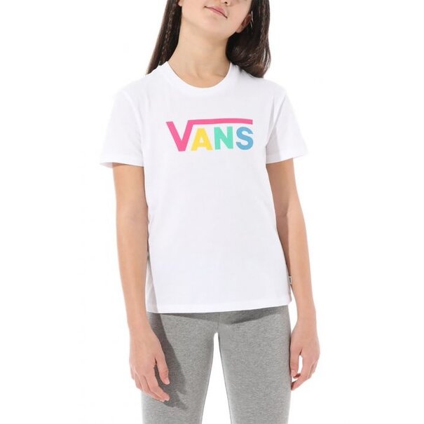 Vans Footwear Girls Flying V Crew / White and Multi