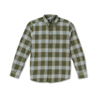 Caden Plaid Long Sleeve / Military