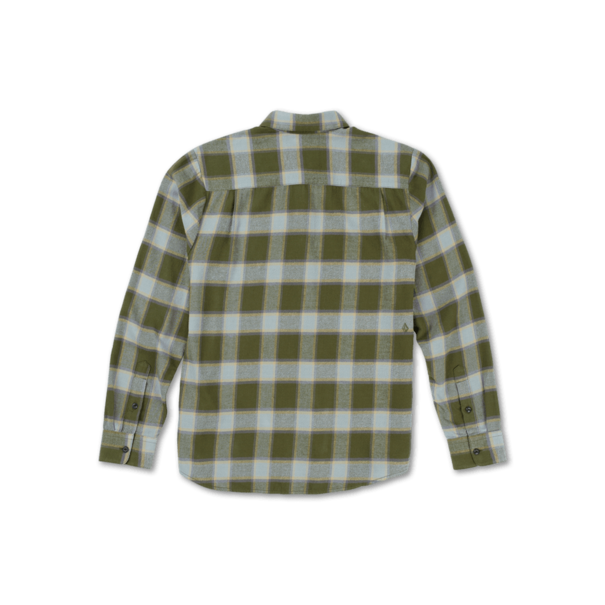 Volcom Caden Plaid Long Sleeve / Military