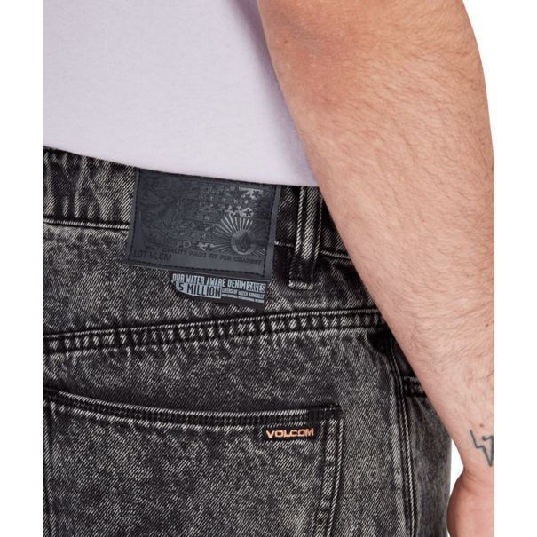 Volcom BILLOW TAPERED - LIGHT ACID BLACK