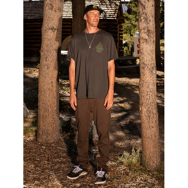 Volcom Perennial Farm To Yarn Short Sleeve Tee - Rinsed Black