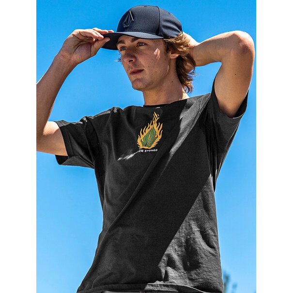 Volcom SKATE VITALS RUBBLE Short Sleeve Tee - Black