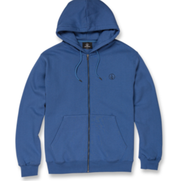 Volcom Single Stone Zip Fleece Hoodie - Camper Blue