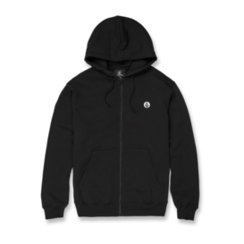 Single Stone Zip Fleece Hoodie - Black