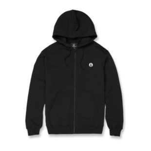 Single Stone Zip Fleece Hoodie - Black