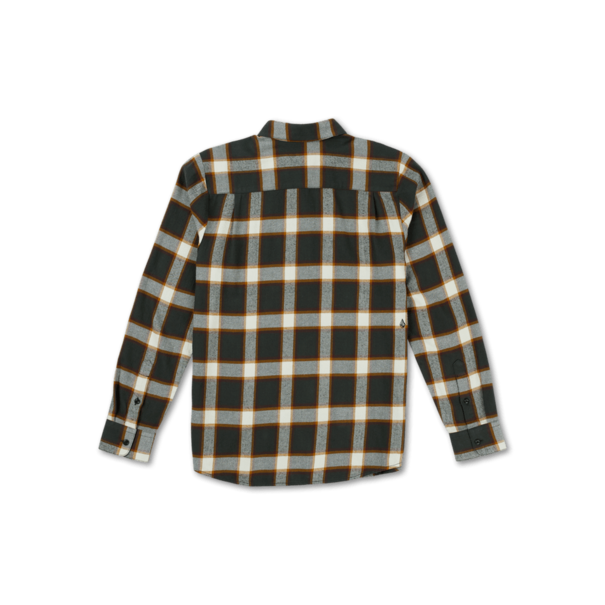 Volcom Caden Plaid Long Sleeve / Rinsed Black