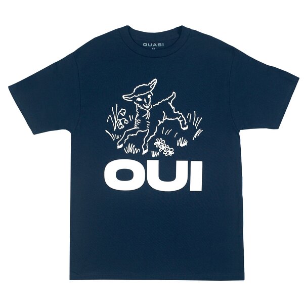 QUASI BOARDS Oui Tee - Navy