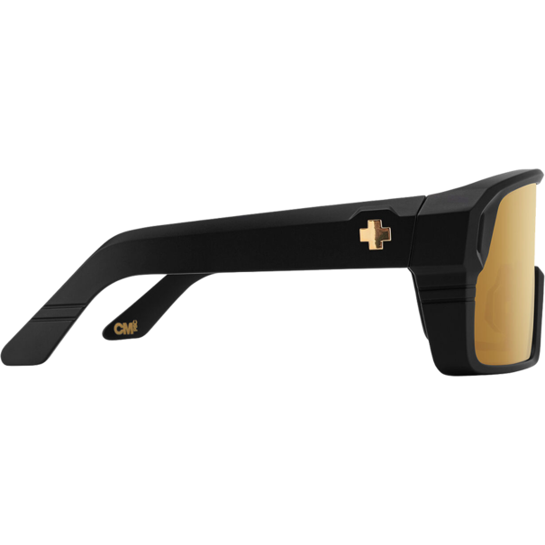 Spy Optics Monolith Club Midnite Soft Matte Black With Happy Bronze Gold Spectra Mirror Lenses