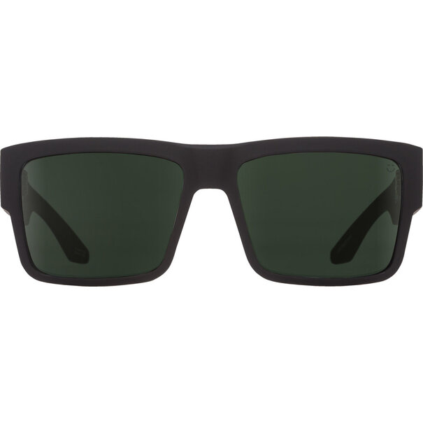 Spy Optics Cyrus Soft Matte Black With Happy Grey Green Polarized Lenses