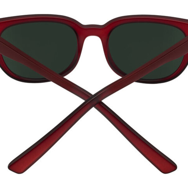 Spy Optics Bewilder Matte Translucent Sienna Red With Happy Gray Green Lenses
