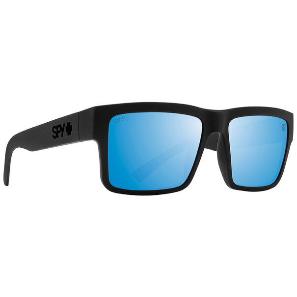 Spy Optics Montana Soft Matte Black - Happy Boost Polar Ice Blue Mirror