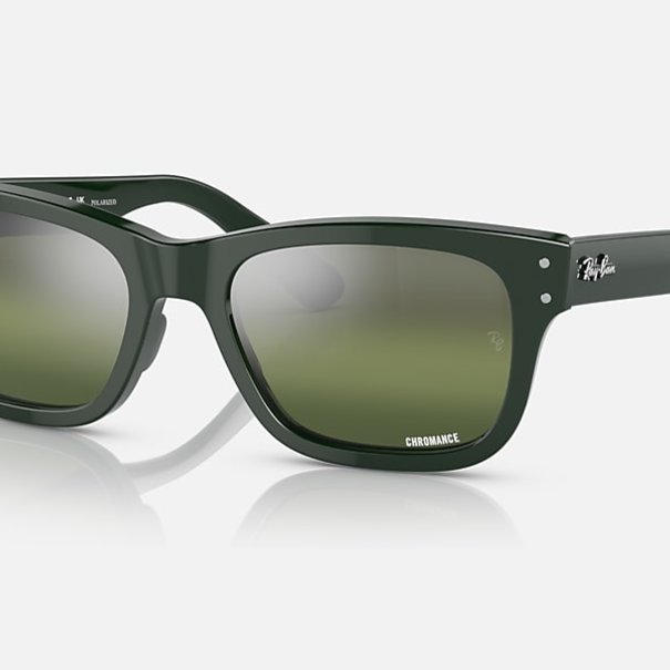 Rayban Mr.Burbank Green With Dark Green Gradient Polarized Mirror Lenses