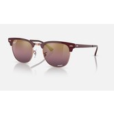 Clubmaster Bordeaux On Rose Gold With Red Mirror Polar Lenses