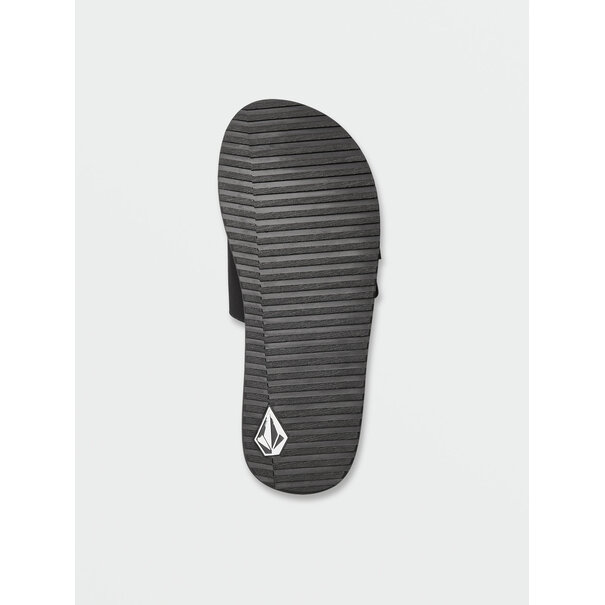 Volcom Recliner Slide Black White