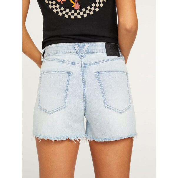 Volcom Stn Step Hirise Shrt Allover Stone Light