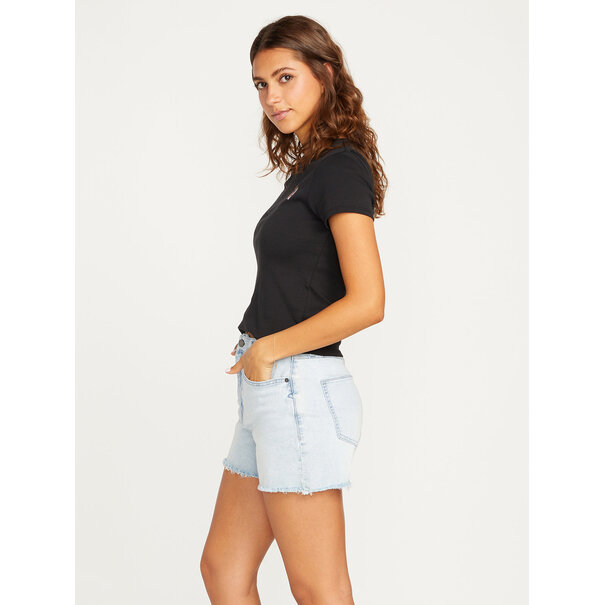 Volcom Stn Step Hirise Shrt Allover Stone Light