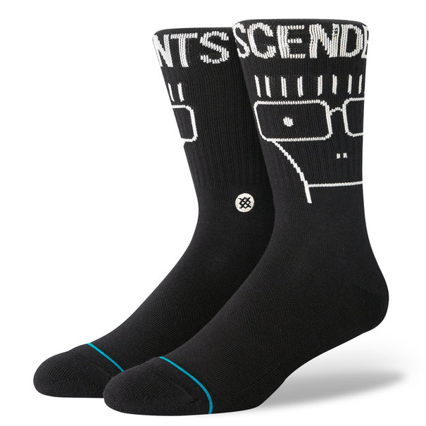 STANCE SOCKS Descendants Collab Crew Socks / Washed Black