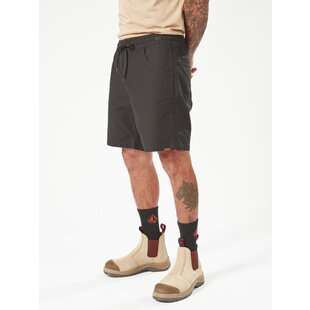 Workwear Caliper Elastic Waist Short / Black