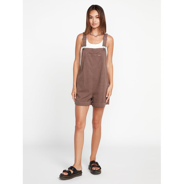 Volcom Strutin Stone Romper Slate Grey