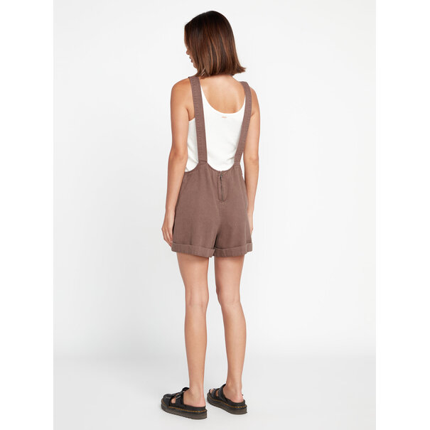 Volcom Strutin Stone Romper Slate Grey